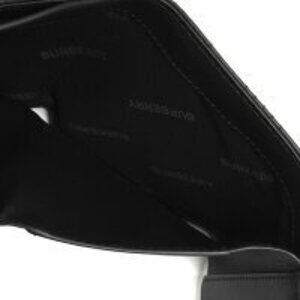 Burberry Lola Quilted Check COMPACT Wallet Black Trifold